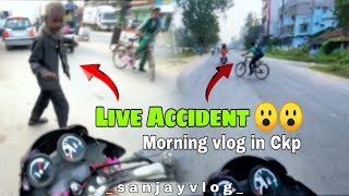 LIVE ACCIDENT ☠️morning vlog in CKP😨🤬… [upl. by Nnahteb]