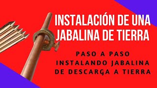 Instalacion de una Jabalina de descarga a Tierra  Como instalar una puesta a tierra en una casa [upl. by Rodrique]