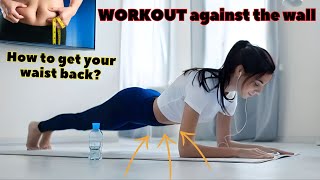 Do this to get a WASP WAIST at home against the wall without rocking your abs [upl. by Timmy539]