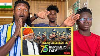 Africans React to Indias Republic Day Parade  Indias 75th Republic Day  Debdut [upl. by Inattyrb]