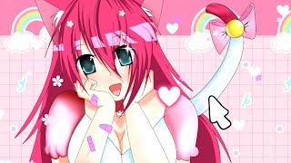 cute anime neko girl •w• speed paint [upl. by Steinke]