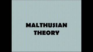 MALTHUSIAN THEORY OF POPULATION  ROBERT MALTHUS  PART 1 [upl. by Fante275]