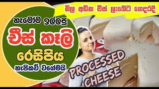 How to Make Cheese at Home  Basic Cheese Recipe චීස් කෑලි රෙසිපිය මිල අධික චීස් ලාබෙට ගෙදරදී [upl. by Tollman701]