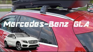 Montage Dachtrager mit integrierter dachreling MercedesBenz GLA [upl. by Atteloc771]