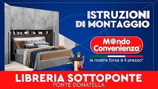 Istruzioni di montaggio Libreria sottoponte Donatella  MONDO CONVENIENZA [upl. by Lohrman93]