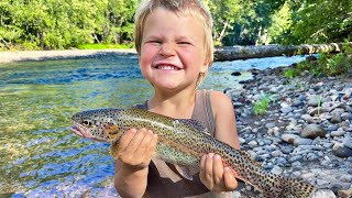 Summer Trout Fishing Catch and Cook in the Gifford Pinchot National Forest [upl. by Aidnahs530]