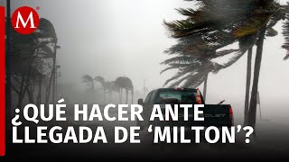 Gobierno de Yucatán declara alerta roja por huracán Milton [upl. by Hecklau747]