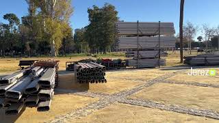 COMIENZA LA INSTALACIÓN DEL ALUMBRADO DE LA FERIA DE JEREZ 2024 [upl. by Codie]