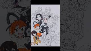 Anime poster part 3 ringoarts drawing art animedrawing [upl. by Dnilazor]