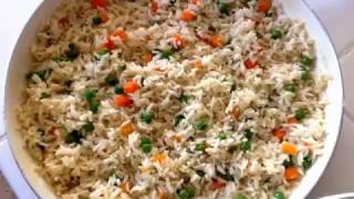 Receta de Arroz Blanco con verduras [upl. by Babita371]