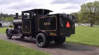 Road Steam Locomotive PCampO Testing Running Gear And Setting Up For Run By [upl. by Nosremaj]