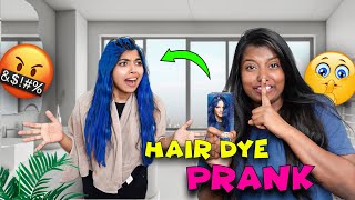 I DYED MY SISTERS HAIR BLUE ☠️ Prank gone wrong ☠️ [upl. by Riha592]