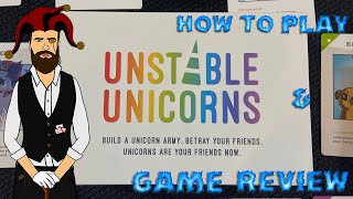 How to Play Unstable Unicorns amp Game Review [upl. by Odnalo]