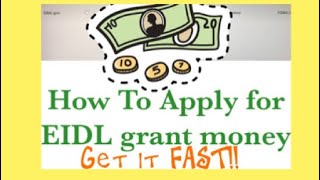 How to apply for the EIDL grant money [upl. by Madson]