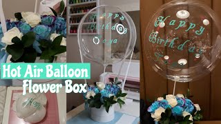 Hot Air Balloon Flower box  Fresh Flowers 🌸 [upl. by Knute]