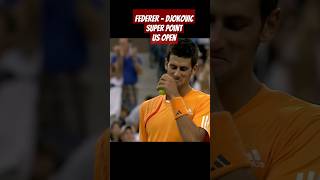 Federer  Djokovic Super Point Us Open [upl. by Cavallaro]