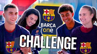 BARÇA ONE CHALLENGE  LAMINE vs FERRAN amp GRAHAM vs ENGEN 🎥⚽🍿 [upl. by Atiruam994]