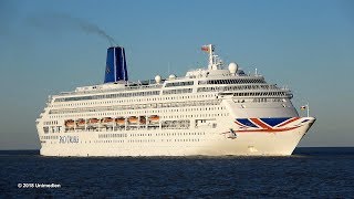 ORIANA  Arrival of PampO CRUISES cruise ship in Germany for Refit 2018  4KQualityVideo [upl. by Sally]