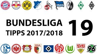 Bundesligatipps 19Spieltag 20172018 [upl. by Carree]