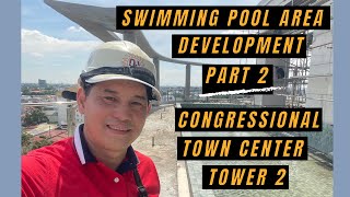 Swimming Pool Update Part 2 Congressional Town Center Tower 2 2024 arkiknows [upl. by Calan]