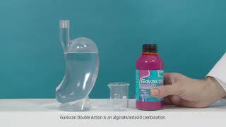 How Gaviscon Double Action creates a protective barrier to help prevent reflux [upl. by Ahsaz302]