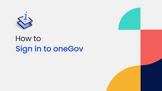 How to Sign in to oneGov [upl. by Polky]