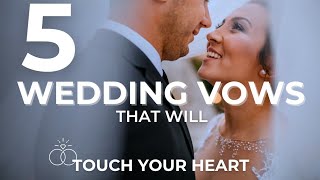 5 Wedding Vows That Will Make You Cry  Emotional Wedding Vows Compilation 💍 [upl. by Drofnelg]