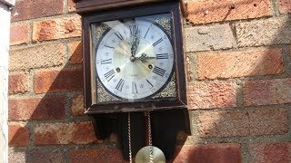 Vintage 31 Day Acctim German  Japan Striking Wall Clock Key Pendulum See Video [upl. by Rockie]