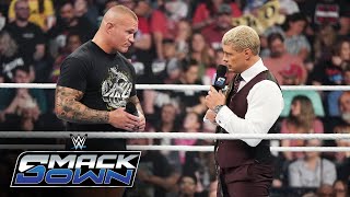 Cody Rhodes tells Randy Orton why he’ll team with Roman Reigns SmackDown highlights Sept 27 2024 [upl. by Nishi363]