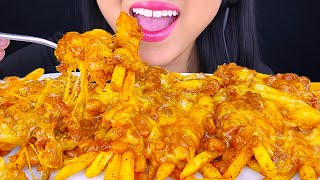 ASMR CHILI CHEESE FRIES from CHECKER amp RALLYS Eating Sounds Mukbang ASMR Phan [upl. by Annoyk971]