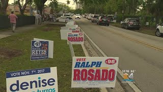 Voters Head To Polls In Several MiamiDade Cities [upl. by Vinny]