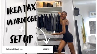 IKEA PAX WARDROBE CLOSET VLOG REVEAL [upl. by Alah752]