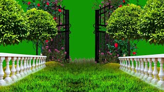 Nature Green Screen  Background Video Effects hd  Garden Background  Green Screen Effects  Tree [upl. by Ellinehc]