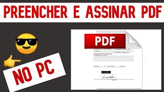 ✅2024 Como preencher e assinar PDF no Pc 😎 [upl. by Okajima]