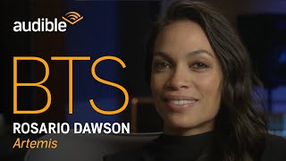 Behind the Scenes with Rosario Dawson narrator of Artemis [upl. by Yentyrb410]