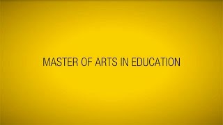 Master of Arts in Education [upl. by Hulton]