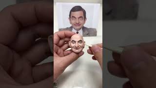 Clay Artisan JAY ：Crafting Mr Bean’s Classic Clay Portrait [upl. by Lanrev]