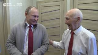 Putin Visits His Former KGB Boss on His 90th Birthday [upl. by Chappy]