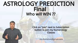 Astrology Prediction India V Australia World Cup Final 2023 Who will win World Cup 2023 [upl. by Analat838]