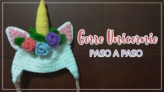 ➤ Gorrito de UNICORNIO  Paso a paso  fácil [upl. by Anum]