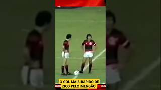 O GOL MAIS RÁPIDO DE ZICO PELO FLAMENGO zicoflamengozico10 [upl. by Leora252]