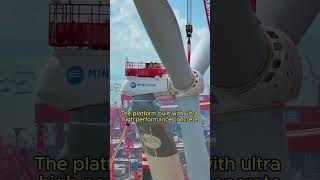 Floating Wind Turbine That Can Harness Hurricanes shorts technology energy [upl. by Alyel]