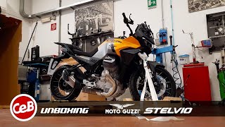 Moto Guzzi Stelvio unboxing by CeB [upl. by Suryt]