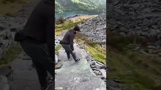 DINORWIC QUARRY these steps was bad  listen to that wind 😱 [upl. by Neema]