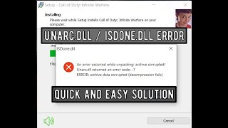 Unarcdll  ISdonedll error  Fitgirl repack  Easy solution [upl. by Yessak]