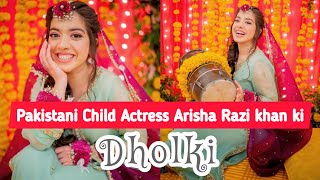 Arisha Razi khan Dholki  Pakistani Child Actress Arisha Razi khan Wedding [upl. by Anoit]