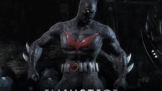 Injustice Gods Among Us  How to get the Batman Beyond Skin And Gameplay [upl. by Rehtul]