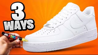 3 Easy Ways To Customize Air Force 1s On A BUDGET [upl. by Rafa]