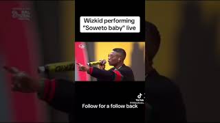 wizkid performing soweto baby live [upl. by Nuahc]