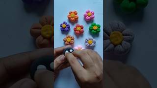 Flower making with clay satisfying shorts viralvideo short [upl. by Dnomad]